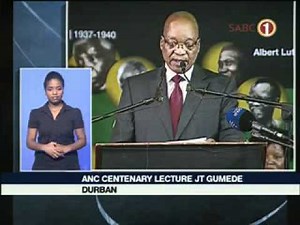 President Jacob Zuma delivers his fourth Memorial Lecture