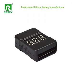 [Hot Item] Power Rechargeable 2s 3s 4s 5s 6s 7s 8s 1-8s Lipo/Li-ion/LiFePO4 Battery Pack Voltage Tester Low Voltage Buzzer Alarm RC Lipo Voltage Indicator Checker