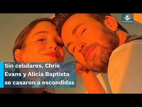 ¿Se casaron en secreto? Chris Evans y Alicia Baptista dicen adiós a la soltería