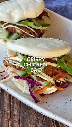 27K views · 109 reactions | ✨Crispy Chicken Bao✨ Another easy dinner...