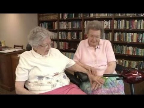 Elderly lesbians finally 'come out', marry