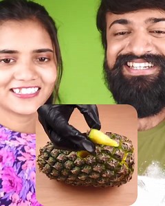 Tried Viral pineapple hack and result was amazing #pineapple #recipes #ViralRecipes | Think u Can