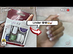 I tried KISS dip powder kit for the first time…how did it turn out?🤔 | Mini Tutorial | 111NAILS