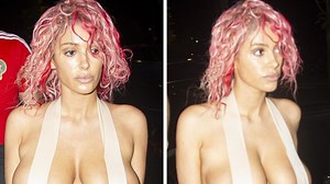 Kanye’s Aussie wife nearly-nude for restaurant outing