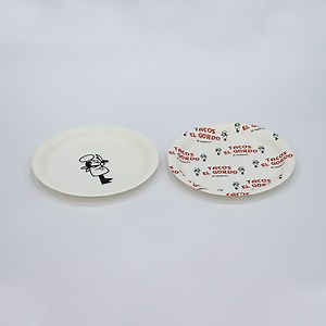 [Hot Item] Premium White Disposable Custom Printed Paper Food Cake Dinner Dinnerware Biodegradable Plate