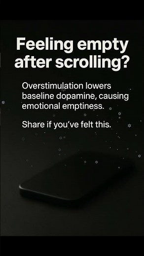 Why Scrolling Leaves You Emotionally Empty (Dopamine Crash Explained)