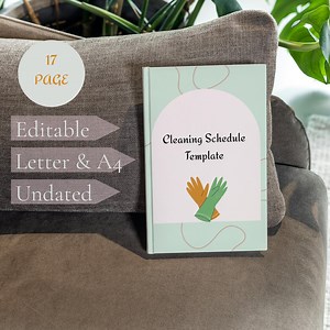 Putzplan-Vorlagen-Bundle: Canva bearbeitbarer, druckbarer Planer (A4- und Letter-Größen) (Digitaler Download - Etsy.de