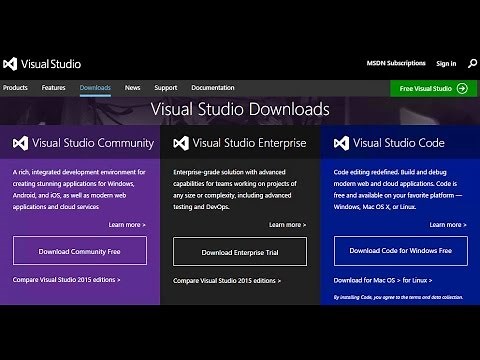Video Extra Rápido: Instalar Visual Studio 2015 Community Edition