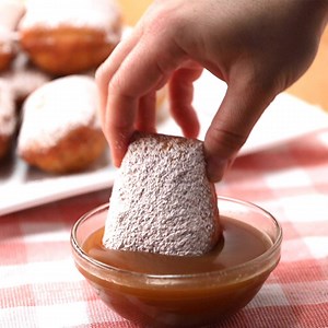 123K views · 219 reactions | These apple cider beignets are crispy yet fluffy pillows of heaven! ☁️ | Tasty Vegetarian | Facebook