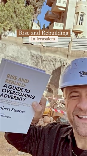 We are Rising and Rebuilding here in Jerusalem! Dive into the story of Nehemiah and discover parallels to the challenges we face today, in my new book “Rise and Rebuild”. From personal setbacks to massive hurdles, turn every trial into a testimony. Get your copy now of my new book “Rise and Rebuild” at riseandrebuildbook.com #riseandrebuild #newrelease #amazonbookseller #standwithisrael | Robert Stearns