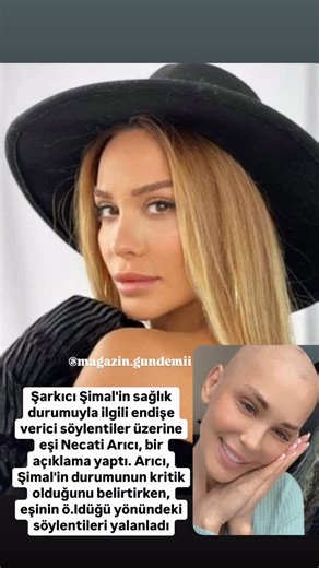 Magazin Gündemi on Instagram: "4 yıldır hastalıkla mücadele eden Şimal’den korkutan haber… 39 yaşındaki şarkıcı hastanede yaşam mücadelesi veriyor… Durumu çok kritik"