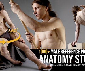 ArtStation - 1000  Turnaround Male Reference Pictures for Anatomy Studies | Resources