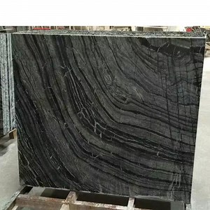 [Hot Item] Popular Flooring Tile Antique Wood Black Wood Marble Slab