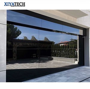 [Hot Item] Sunnysky American Modern Mirror Sectional Garage Door 8X7 Frameless Glass Overhead Insulated Garage Doors for Residential