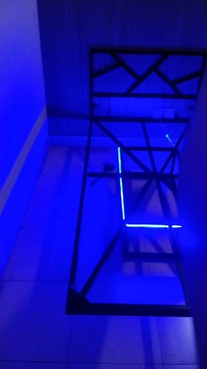 Floating bed design ✨ Metal imagination Neon ke sath aura hi alag! #floating #furniture #beds #legend #WeldingWorks #WeldingProjects #household #singlebed #neonlights #HomeImprovement #Bedroomfurniture #bedroom | A-Mughees HomeDecor