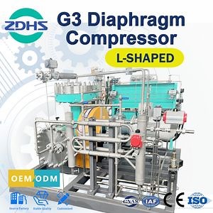 [Hot Item] Explosion-Proof High Back Pressure Type No Leakage H2 Diaphragm Compressor