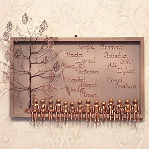 Copper Anniversary Gift – 22nd Wedding Gift for Husband or Wife – Personalized Family Tree Sculpture - Etsy