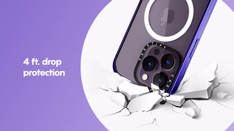 CASETiFY Compact Case for iPhone 16 Pro [Lightweight / 4 ft. 2X Military Grade Drop Protection/Slim] - Disco - Clear Black