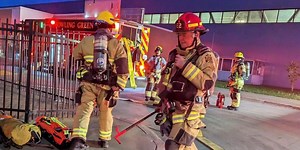 BGFD respond to factory fire on Cosma Drive