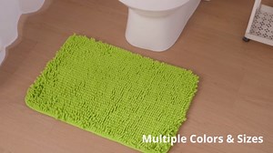 Bathroom Runner Rug 24 x 72 Non Slip – Extra Long Bath Mat | Absorbent and Washable Thick Chenille Runner Rug for Bathroom, Shower, Tub, Sink(Peach)