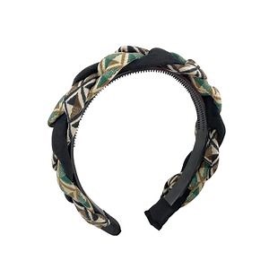 [Hot Item] Braid Hair Band Retro Leopard Print Wide Hairband