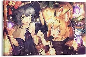 Amazon.com: Kemono Friends, Serval, Kaban, póster de bestia de la suerte, póster de arte de pared en lienzo de alta definición, moderno, para dormitorio, oficina, 08 x 12 pulgadas (7.9 x 11.8 in) : Hogar y Cocina