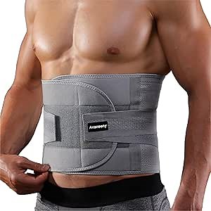 Back Brace-Relief for Back Pain, Herniated Disc, Sciatica, Scoliosis- Lower Back Brace Belt - Sports Lumbar Support Brace with Dual Adjustable Straps for Keep Spine Straight and Safef - Breathable Waist Support Belt for Men and Women