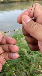 34K views · 107 reactions | Fishing Knot Skills Strong Smooth Fishing Knot for Braid to Fluorocarbon Leader  #fishing #fishingislife #trendingvideos #trending #fbyシviral #fbree… Lihat selengkapnya | Kang Muhidin Fishing | Facebook