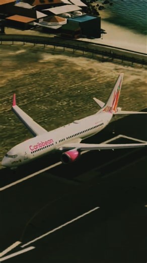 MSFS 2024 | IFly B737-MAX | Landing at St Martin | Drone View #msfs2024 #ifly #b737max