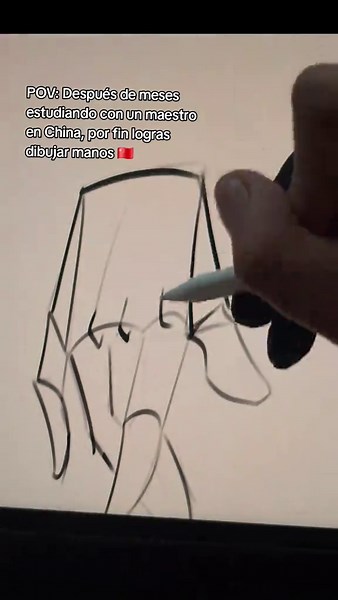Dibujar manos realistas: progreso después de meses de práctica