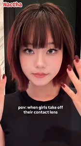 How to remove contact lens 🥰👈🏻#naccha #contactlenses #naturalcontacts #contacts #lenses #eyemakeup #eyeslenses #makeup #cosplay #colorcontactlenses #contactlenses | NacCha