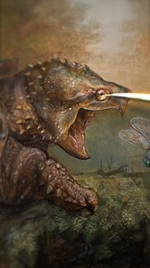 "The Jeweled Snapping Birdle" (9x12 inches, oils on wooden panel) | Annie Stegg