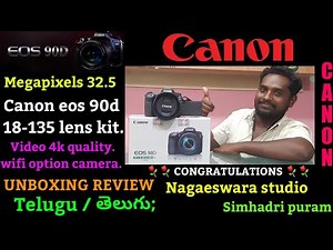 Canon Eos 90D || Unboxing Review || Best DSLR 4k Camera