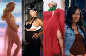 10 Times Celebrities Revealed Their Baby Bumps In Music Videos
