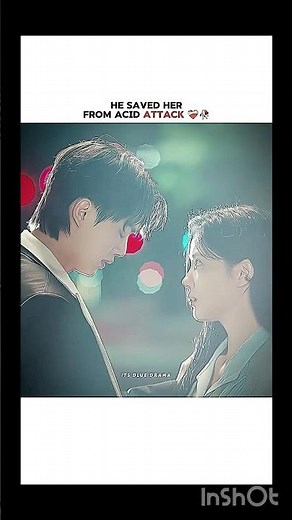 He save from her girl from gangster acid attack to kill her #shorts #ytshorts #cdrama #kdrama