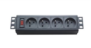 [Hot Item] 19inch 1u French PDU for Cabinet, EU Type Network Socket
