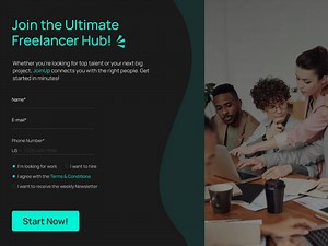 Modern Dark UI – Form Design