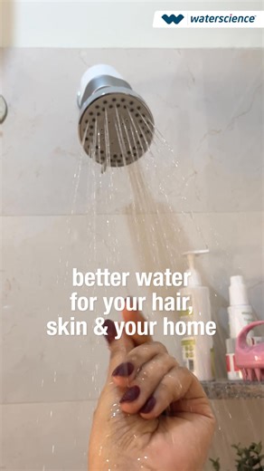 WaterScience Shower & Tap Filters for better hair & Skin! Filter for hard water, chlorine & sediments. ⭐Reduces hairfall ⭐Protects skin ⭐Prevents hard water spots Better hair & skin begin with better water. Get your CLEO Shower & Tap Filter for hard water today! www.waterscience.in | WaterScience
