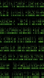 Code binaire Musique en boucle verte, écran de pirates, arrière-plan de pirates, piratage, codage, arrière-plan codeur, bureau de l'ordinateur de pirate