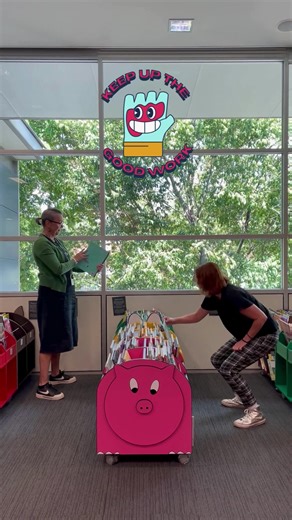 1K views · 41 reactions | Shh-ake it off with our library staff as they ditch the quiet for a booty-boosting cause. These book-loving fitness champs 'Like to Move it' by squatting and shelving, turning the library into a literary gym - all for breast cancer awareness in the '57 Squat Challenge'! #57squats #goldcoastlibraries #wealsohavebooks | Gold Coast Libraries | Facebook