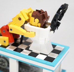 Hangover LEGO Mechanical Motion Scene Get instructions: https://bit.ly/3SobkoK Created by TonyFlow76 https://bit.ly/2xHe4cs | Beyond the Brick