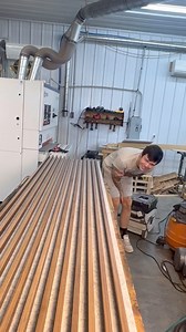 14K views · 105 reactions | Check out a behind-the-scenes look at our walnut wood ceiling panels on marble-colored acoustical backing for a commercial project in Tucson, Arizona!Alex was so excited about this project, he had to point out every detail… or was he just flexing too hard for the camera?  Either way, we’re pumped about how this design is coming together! #CWWoodcraft #WoodCeiling #CommercialDesign #CustomWoodPanels | Cory Wasmus | Facebook