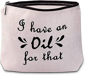 Generic Essential Oil Makeup Bag Aromatherapy Cosmetic Bag I Have An Oil For That Pouch Essential Oil Holder Case Travel Bag (Oil For That), Hdkhd