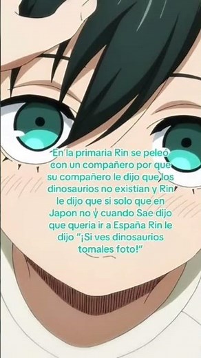 sae:👁️👄👁️ #rin#dinosaurios#headcanon#bluelock#humor