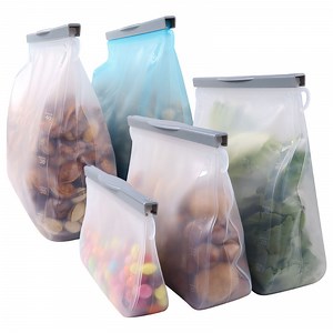 [Hot Item] Affordable Microwavable Reusable Silicone Food Bags for Storage Sandwiches