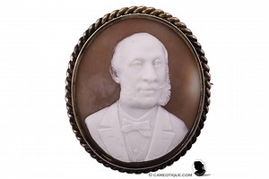 Antique Sardonyx Shell Cameo Brooch: Emperor Franz Joseph of Austria - Etsy