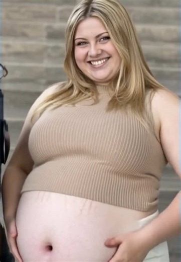 #fy #fyp #blonde #chubbybabe #bigbelly #fatbelly #bloated