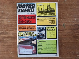 Vintage © 1974 Motor Trend Magazine - April Issue; Racing; Automotive; Datsun Ford Pantera Camaro; Indy 500; Import Cars; Ephemera - Etsy