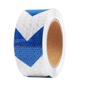 [Hot Item] Blue White PVC Arrow Reflective Tape Reflector Marking Tape for Trailers Vehicles