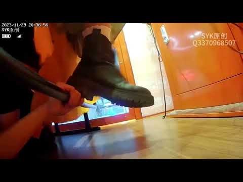 Candid Hand Trample under Chair (Sample)